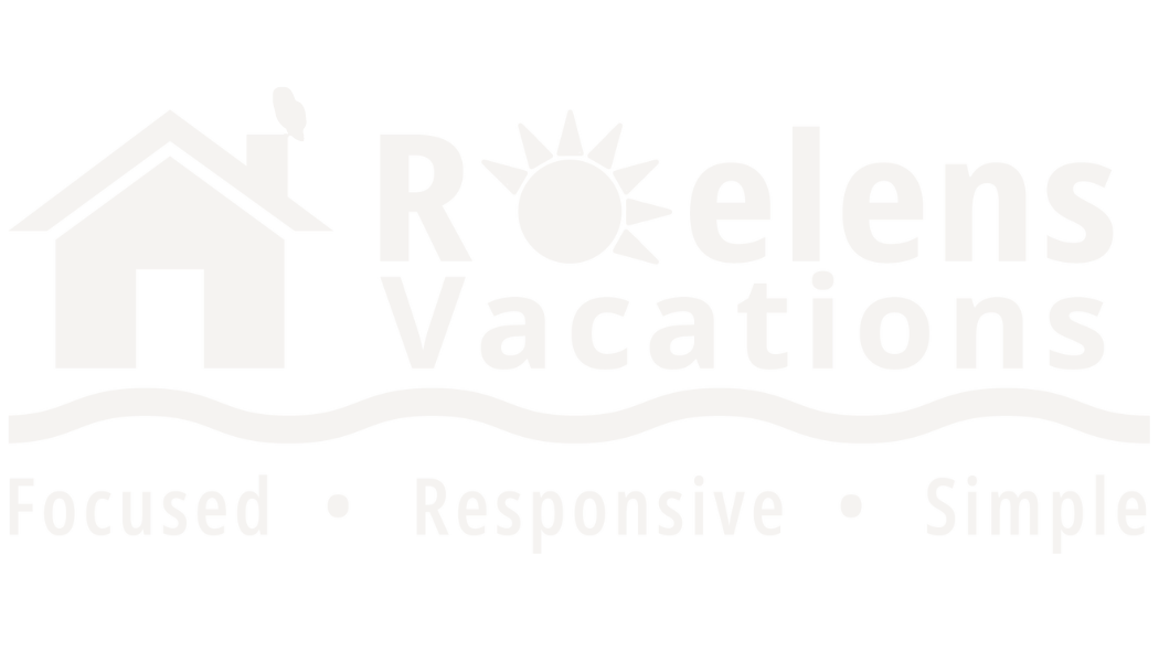 Footer logo for Roelens Vacations Cape Coral vacation rentals
