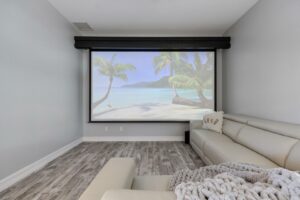 Movie Room in Cape Coral Beach House Vacation Rental